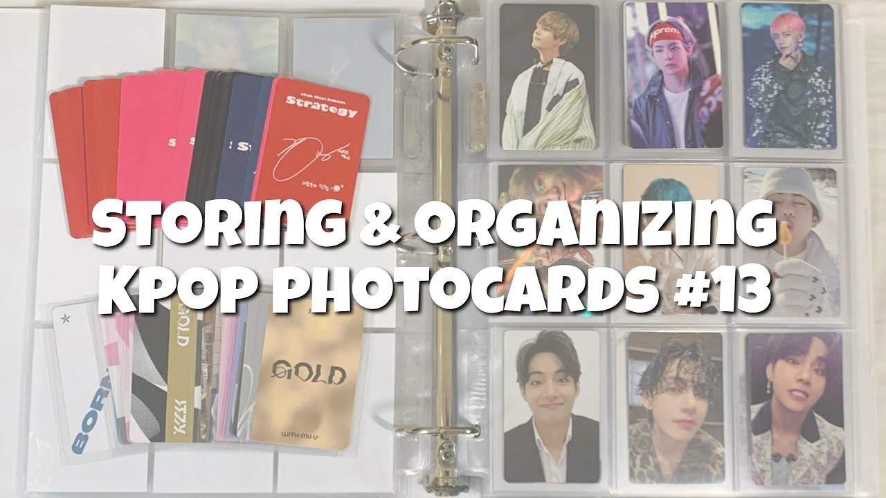 storing + organizing kpop photocards 13 - bts, itzy, twice, lee chaeyeon, & txt (ft. corrupt file😭)