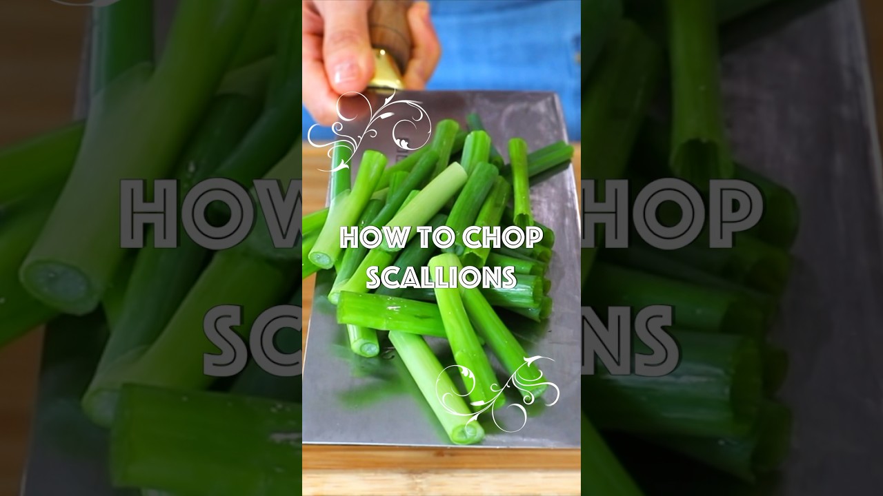 How to Chop Scallions Like a Chinese Chef!
