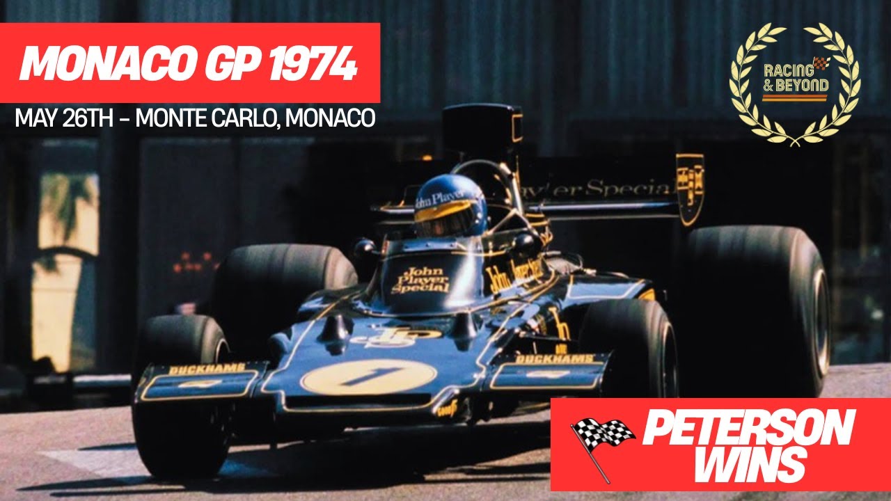 Formula 1 1974 Monaco Grand Prix - Peterson Wins - F1 Highlights