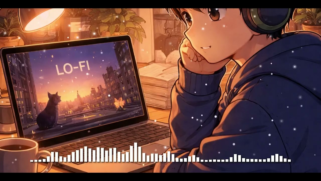 Chill Lo-Fi Study Music — Cozy Rainy Room Ambience - Relax
