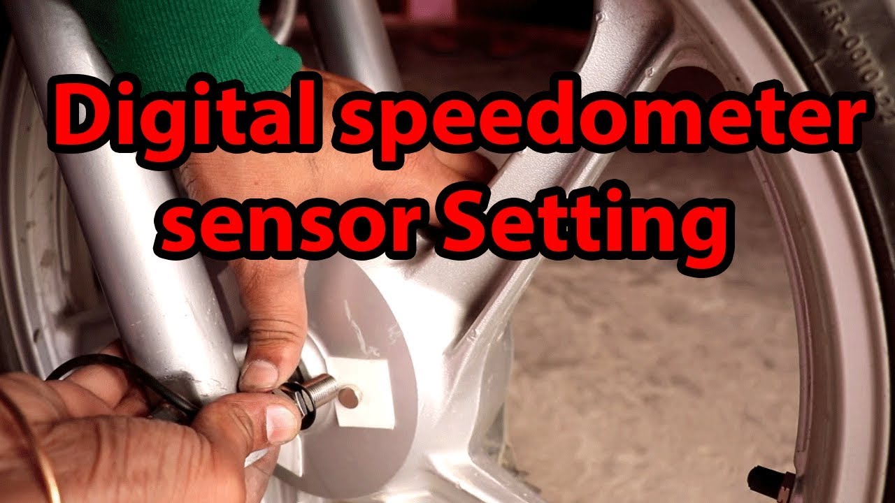 Digital SPEEDOMETER MAGNETIC SENSOR SETTING