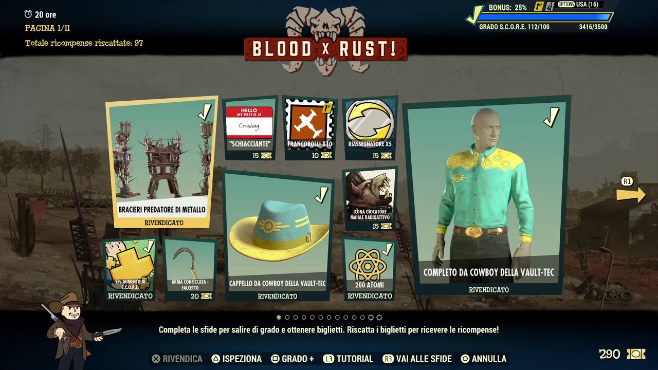 Fallout 76 Season 23 Blood Rust (100%)