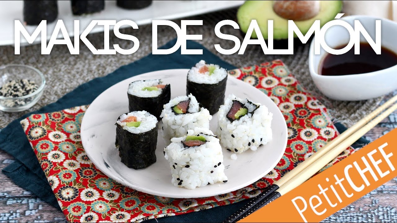 Receta makis de salmón ahumado y aguacate | Petitchef