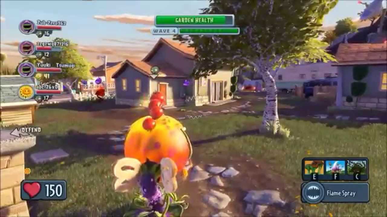 Plants vs. Zombies: Garden Warfare (PC) - Garden Ops (Hard) - Fire Chomper/Super Disco Wave