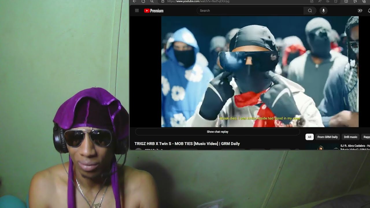 TRIGZ HRB & TWIN S - MOB TIES #reaction  (MUSIC VIDEO) #w3r3actz