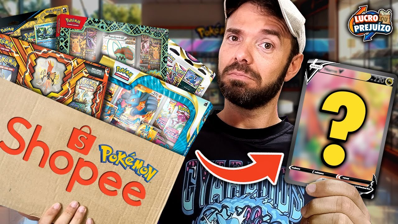 Gastei R$400 na Shopee com Cartas Pokemon! Lucro ou Prejuízo?