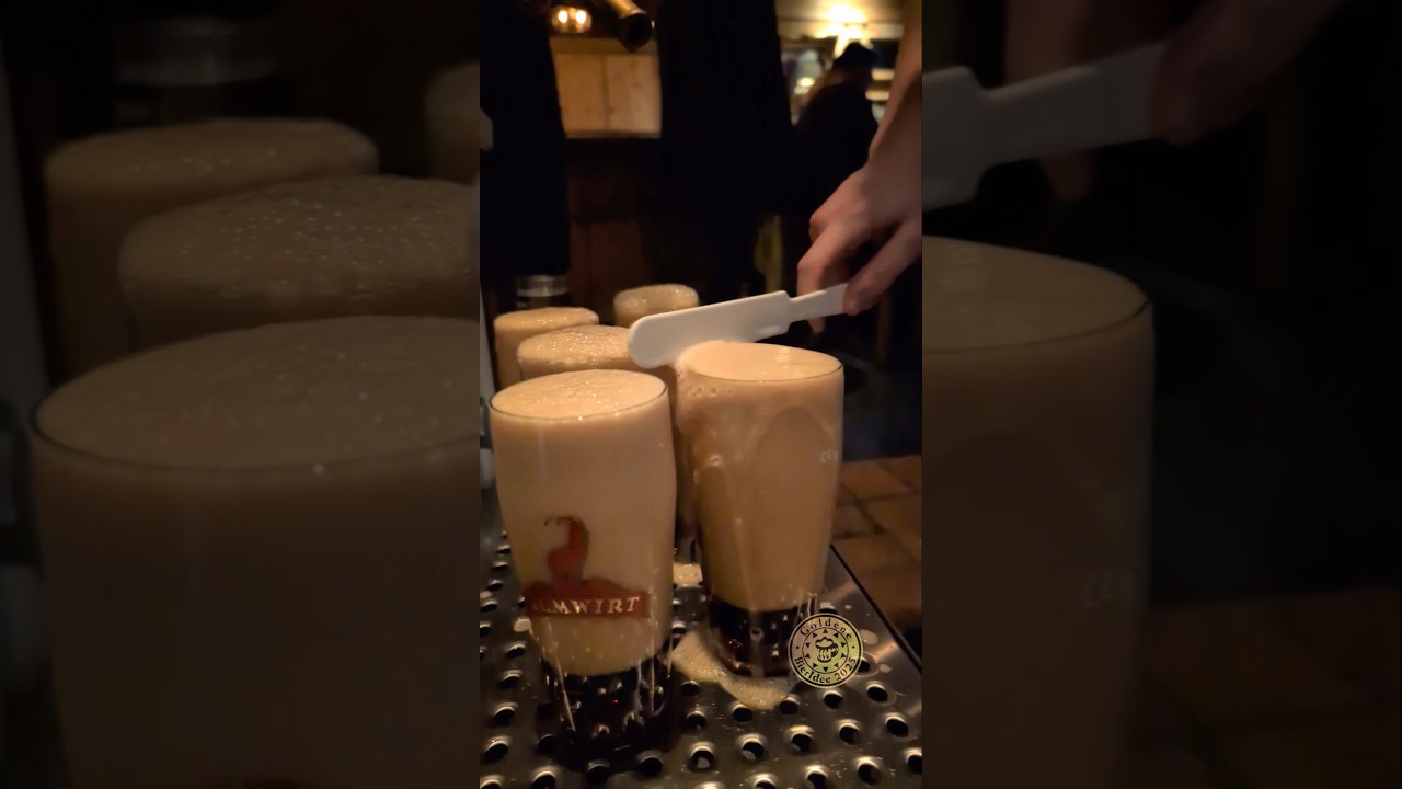 Starkbier ausm Holzfass! A feine Sache! #bierlehrer#starkbier#bavarianbeerworldwide#augustiner#foam