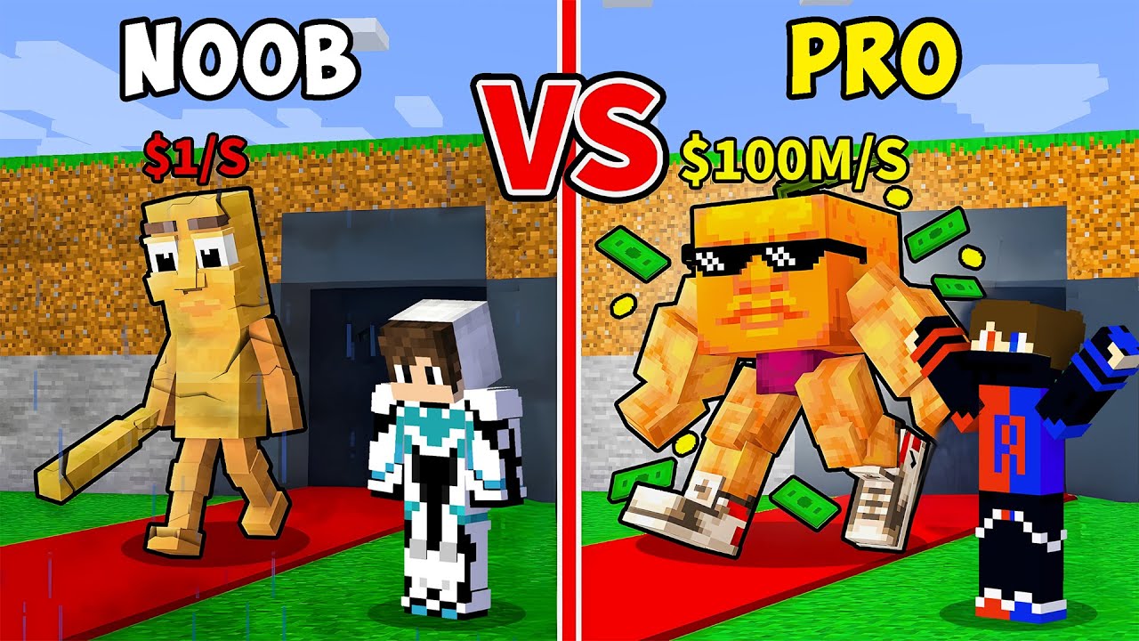 NOOB vs PRO - Steal the Brainrot Battle in Minecraft