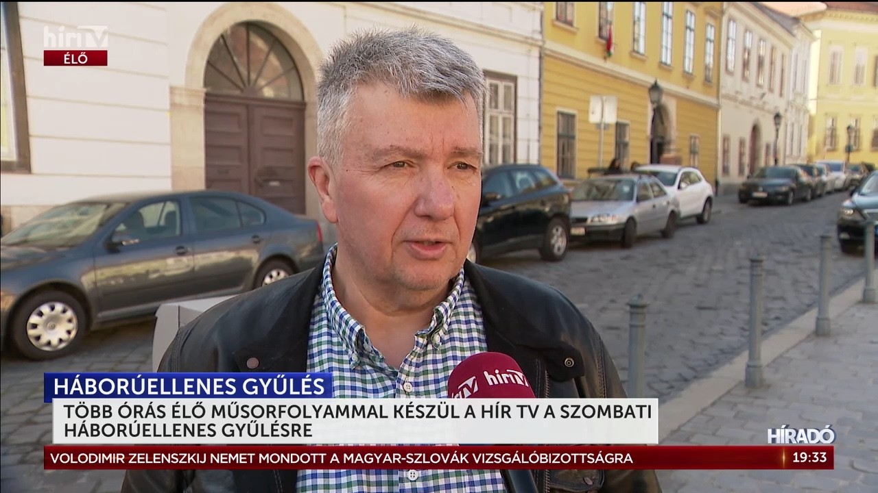 Több órás élő műsorfolyammal készül a HírTV a szombati háborúellenes gyűlésre - HírTV