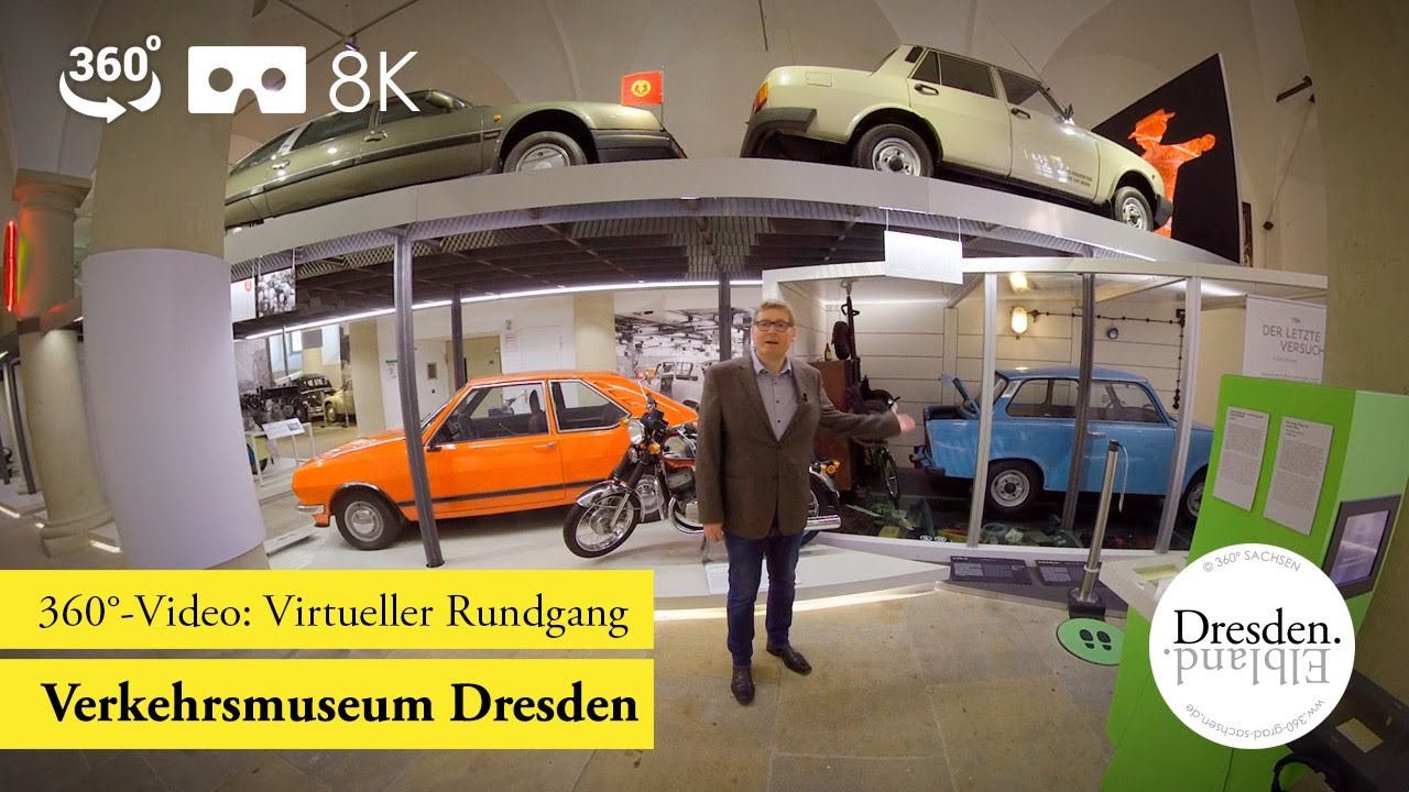 360°-Video: Rundgang durchs Verkehrsmuseum Dresden