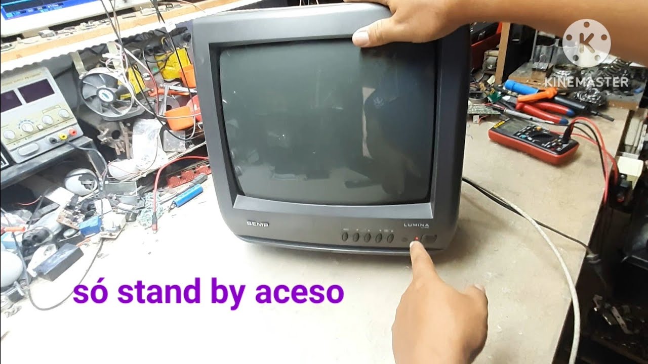 TV semp 1483 U10D stand by aceso mais não liga