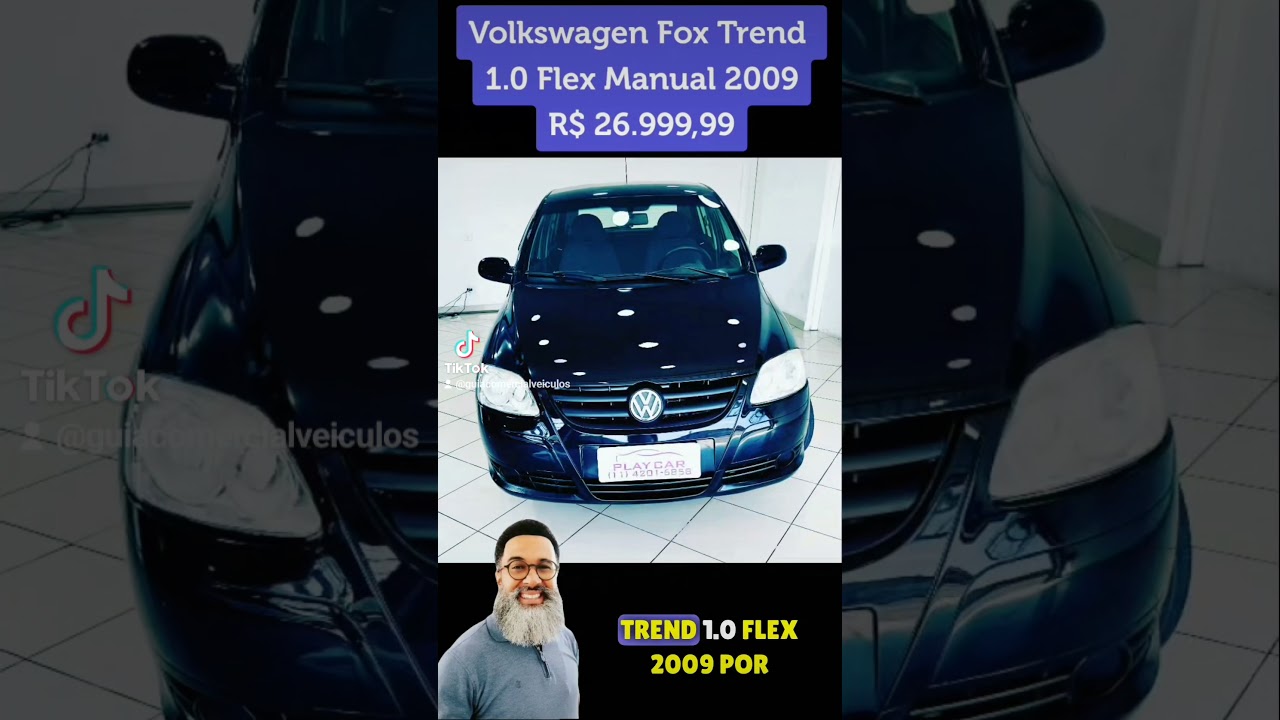 Volkswagen Fox Trend 1.0 Flex Manual 2009 - WhatsApp: 11 99330-5197