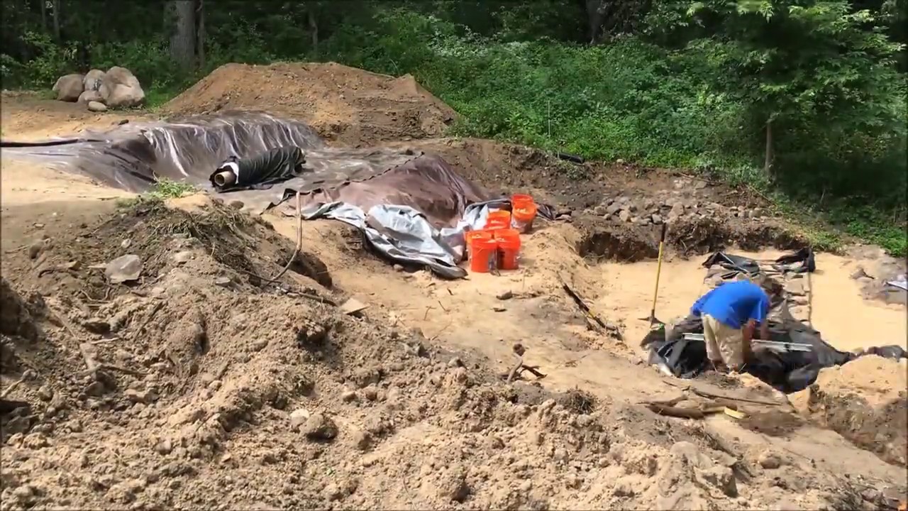40ft Pondless Waterfall Build Time Lapse