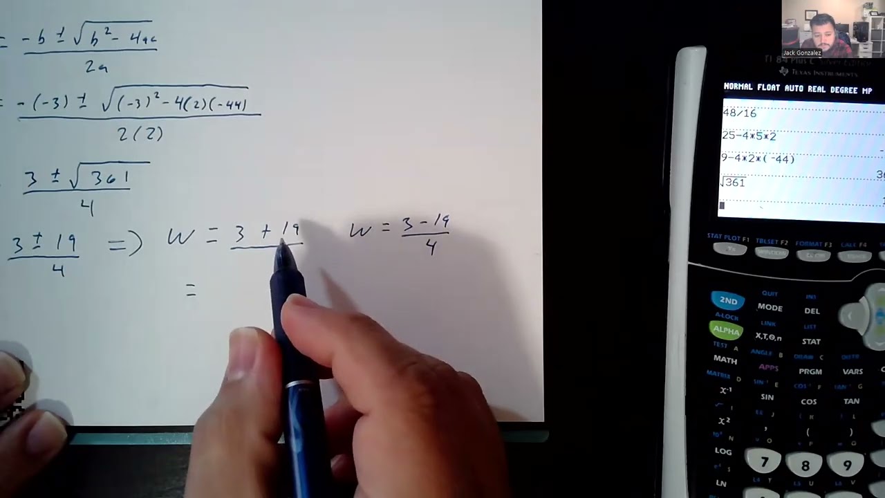 Section 1.5 Applications of Quadratic Equations