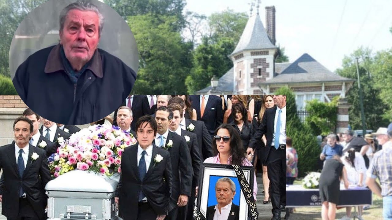 Obsèques d'Alain Delon - cette image bouleversante de l'intérieur de Douchy après la cérémonie