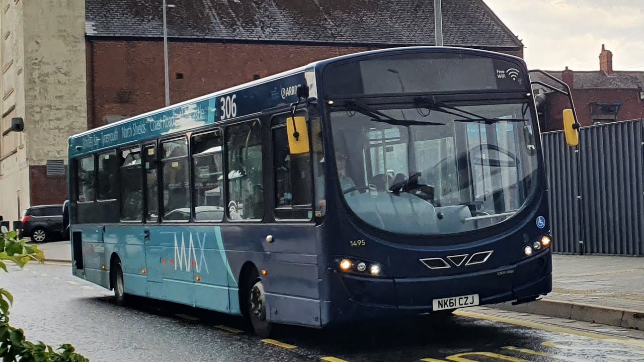 Journey on Route 54 | NK61CZJ/1495 - Arriva Northumbria: VDL SB200/Wright Pulsar 2
