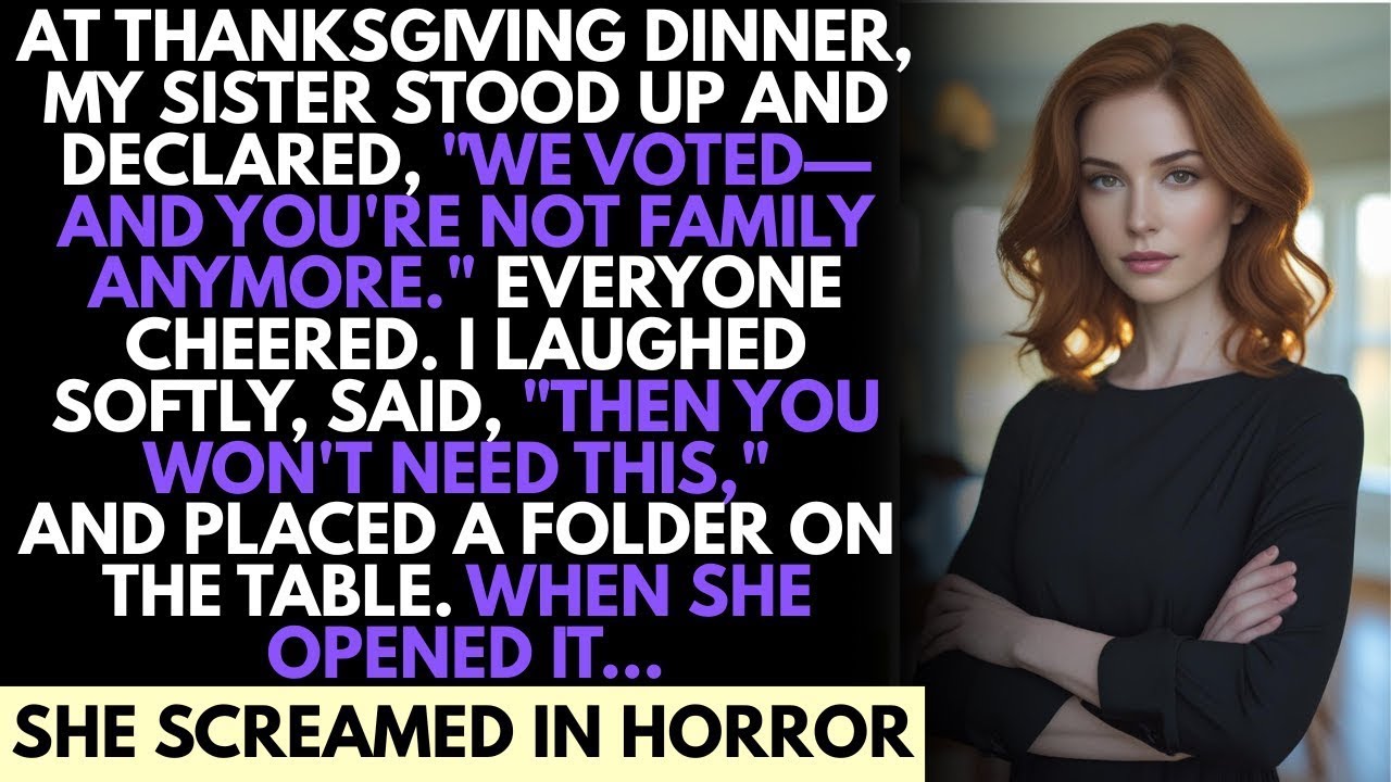 At Thanksgiving Dinner, My Sister Said, We Voted—You're Not Family Anymore—Until I Revealed