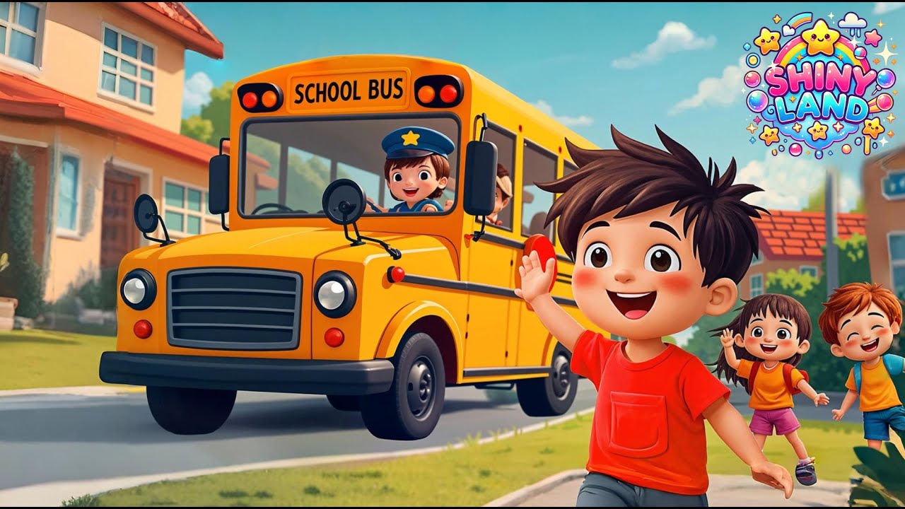 The Wheels on the Bus Go Round and Round |  Kids Songs