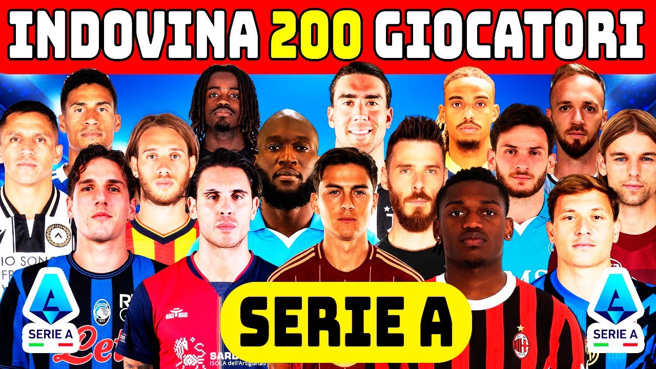 Indovina 200 calciatori di Serie A in 3 secondi | Calcio Quiz 24/25