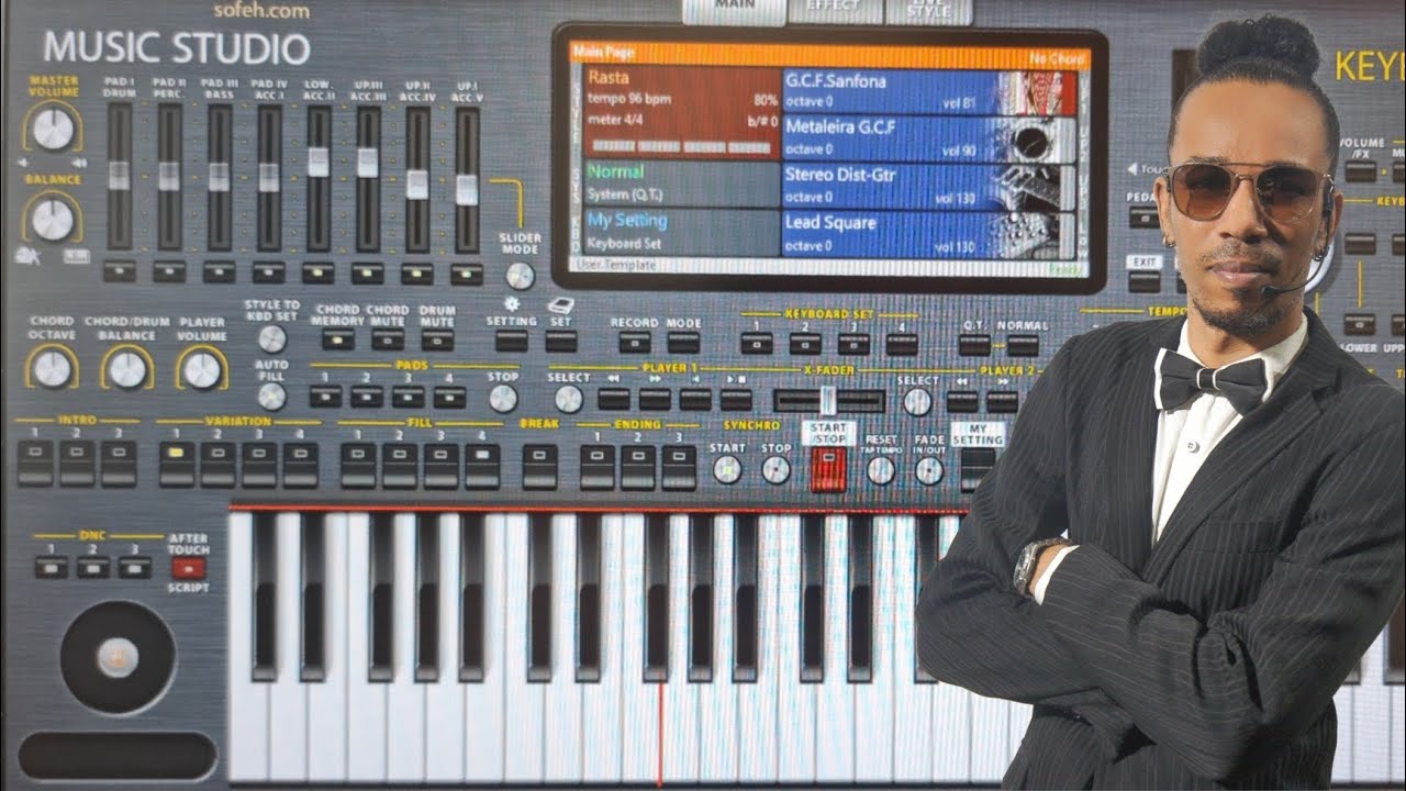 Como trocar timbre, instrumento e alterar a divisão do teclado no Org 