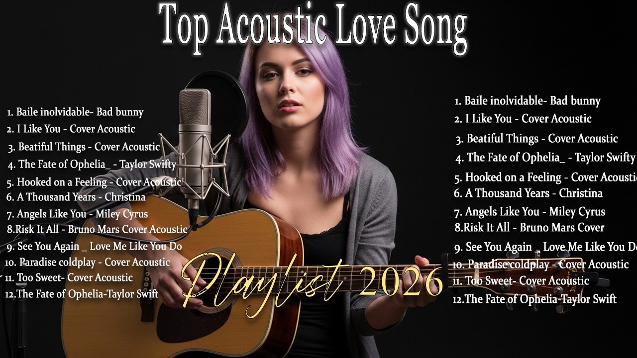 Hot Chill Love Songs 2026 💞 Relaxing Acoustic Love Songs 2026 Cover 💞 New Acoustic Music Hits 2026