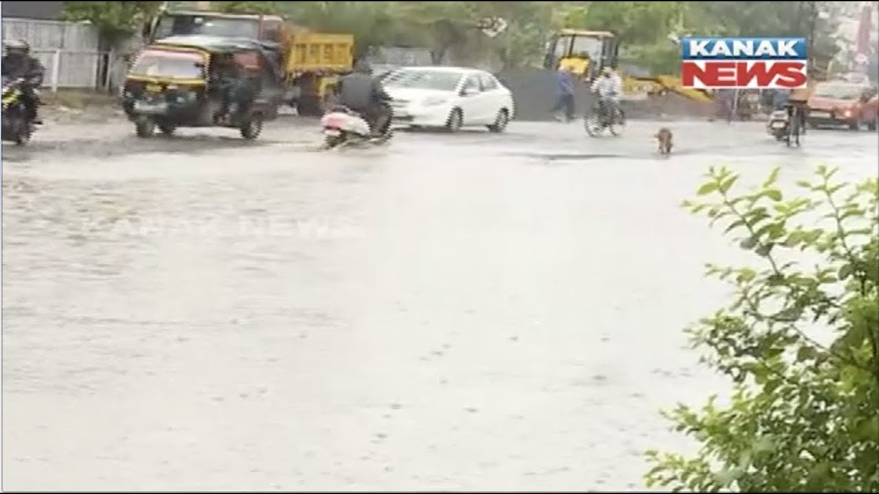 Massive Water-Logging In Cuttack Due To Incessant Rain Since Yesterday