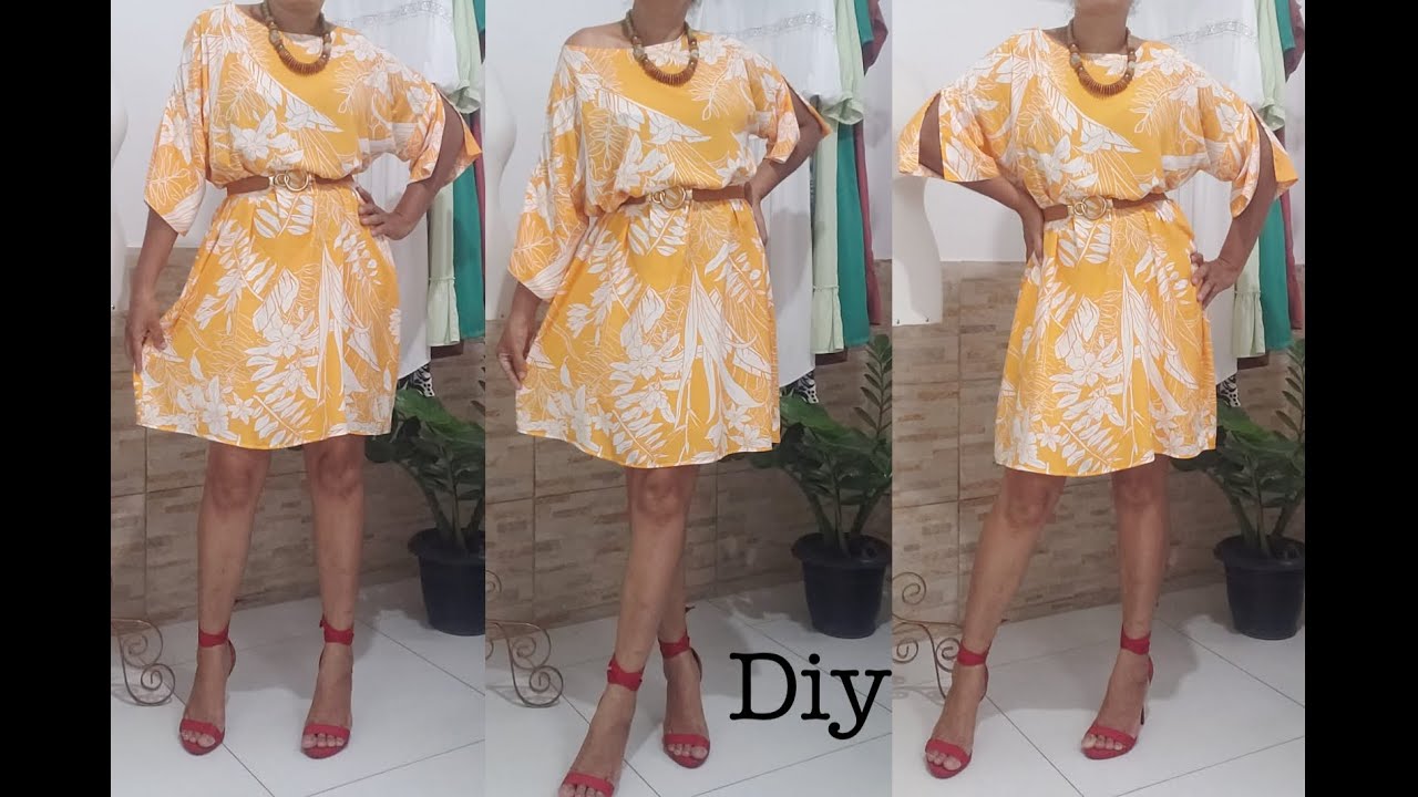 VESTIDO DECOTE CANOA COM ACABAMENTO FÁCIL