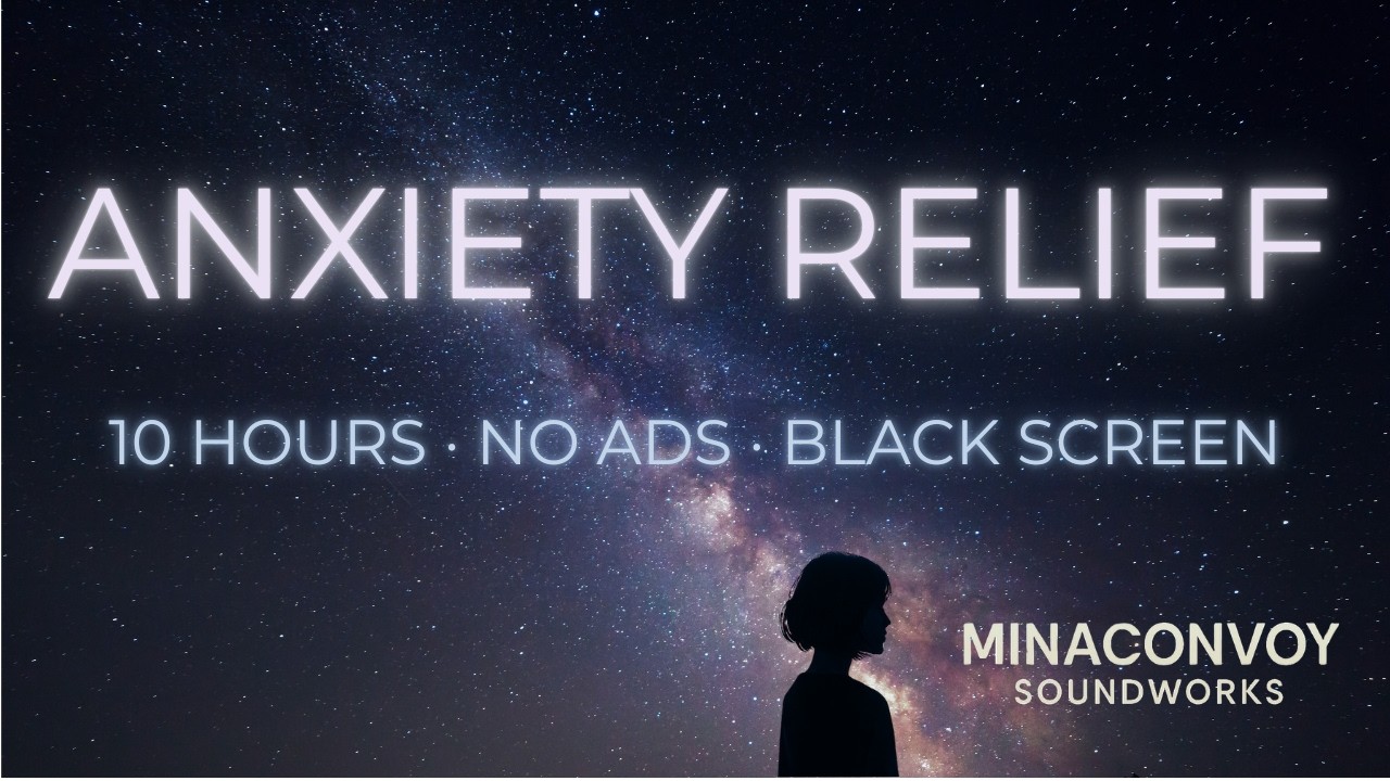 Feeling Anxious? | 10 Hours Anxiety Relief Sleep Music | No Ads | Black Screen | Calm Your Mind