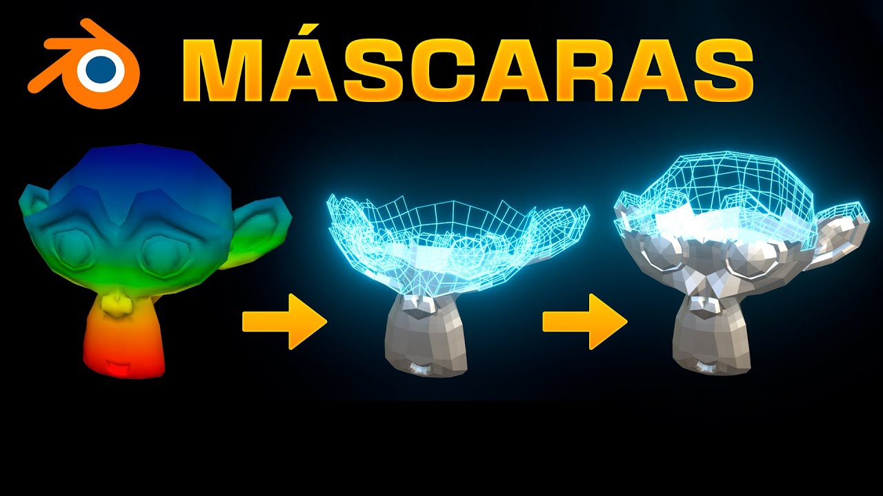 Domina las MÁSCARAS y REVELA Objetos en Blender - Mask Modifier + Weight Paint