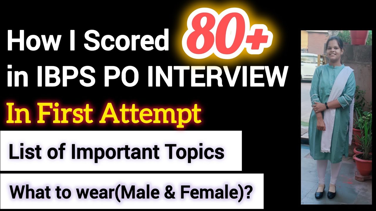 How I Scored 80+ in IBPS PO INTERVIEW l List if Important Topics  #ibps #ibpspo #aptitudecorner