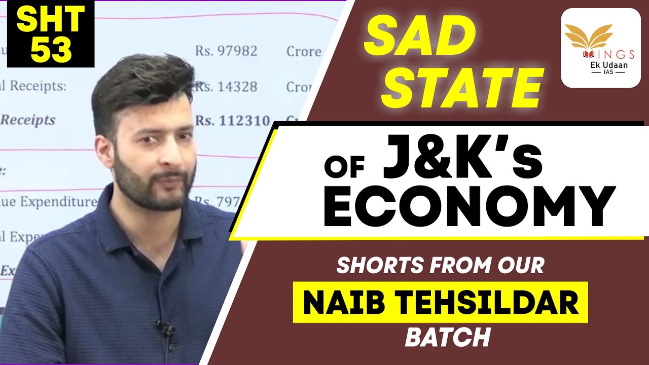 THE SAD STATE OF J&K’S ECONOMY | SHORT FROM OUR IAS/JKAS CRASH COURSE SHT53