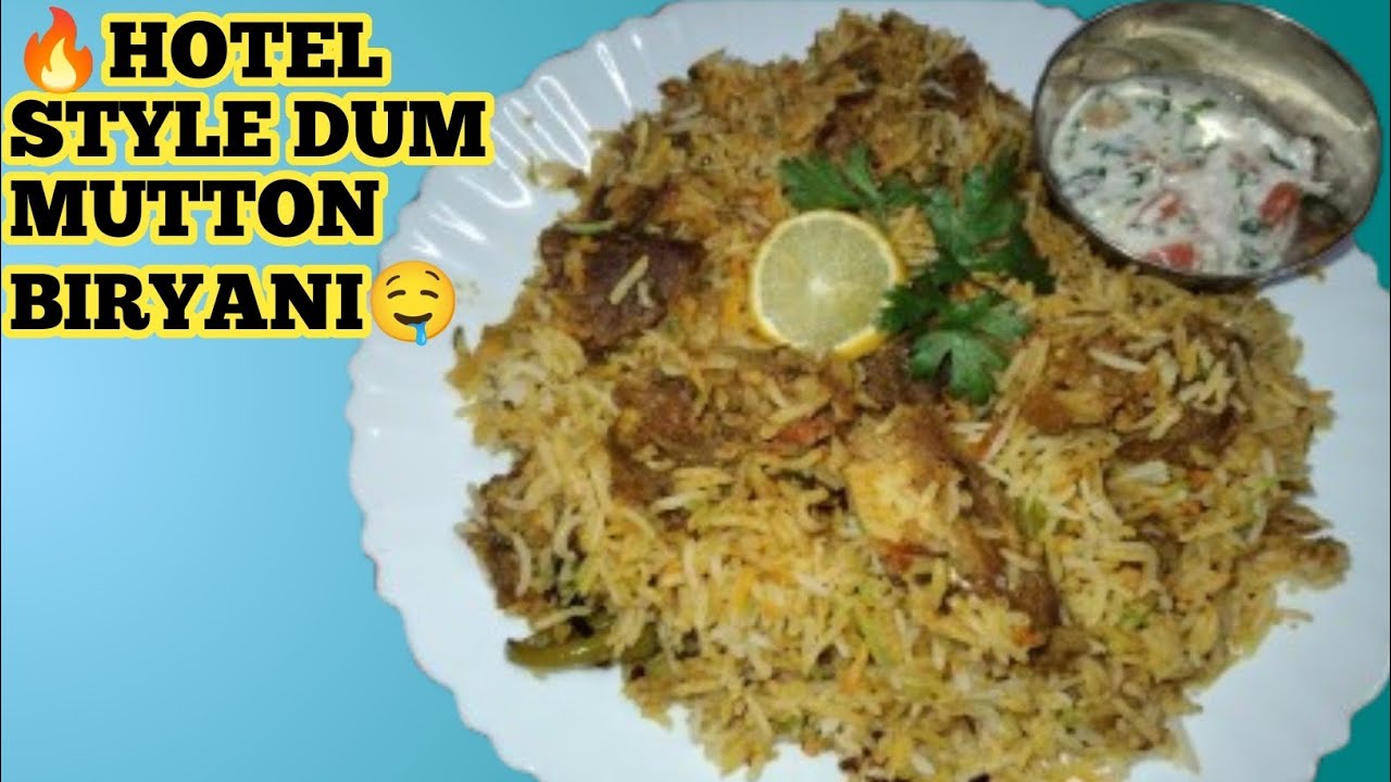 Hotel style dum mutton biryani🤤 😍soft mutton|long Rice 🍚