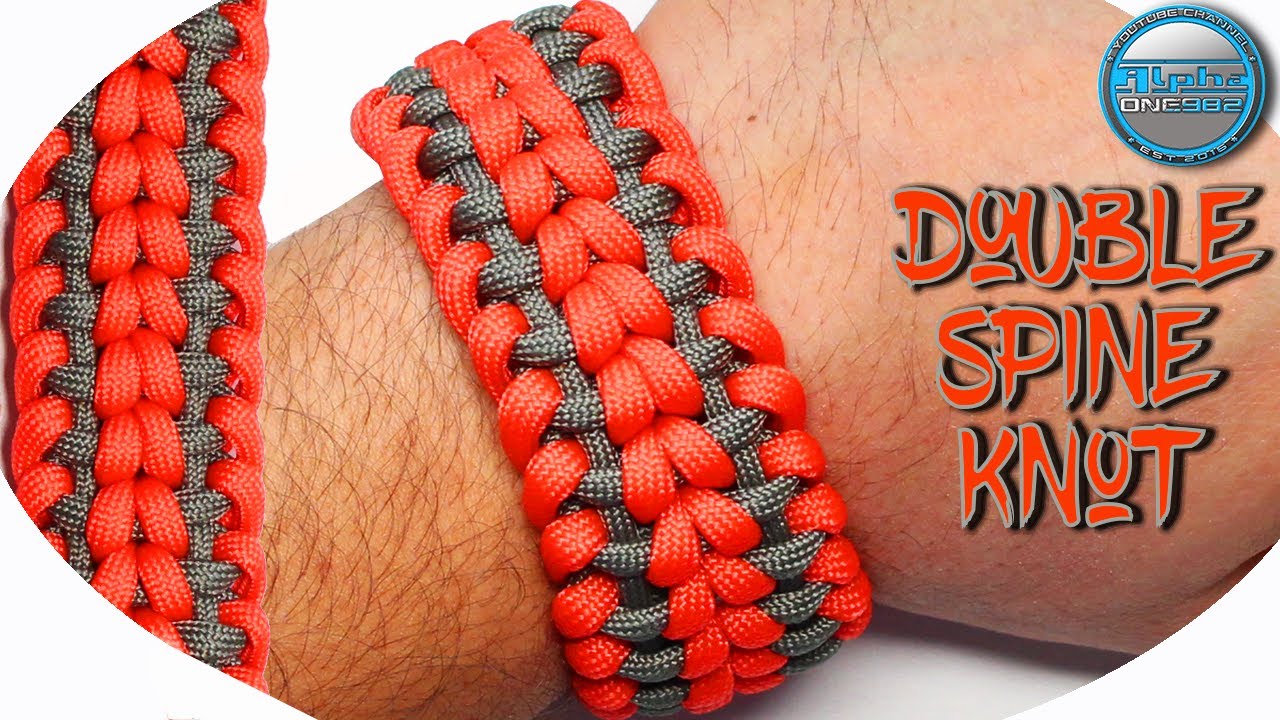 How to Make a Paracord Bracelet Double Spine Knot Tutorial DIY World of Paracord