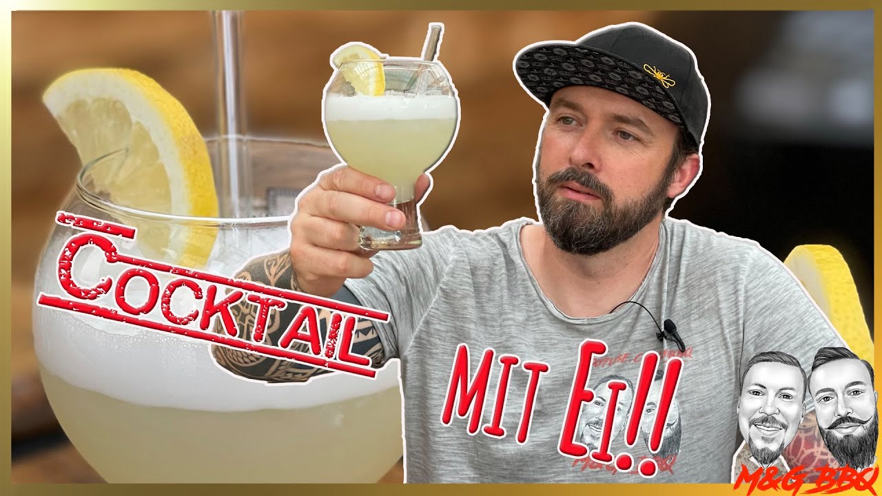 Gin sour | ein Gin Cocktail mit Ei | ein Cocktail den Du unbedingt probieren solltest | MGBBQ