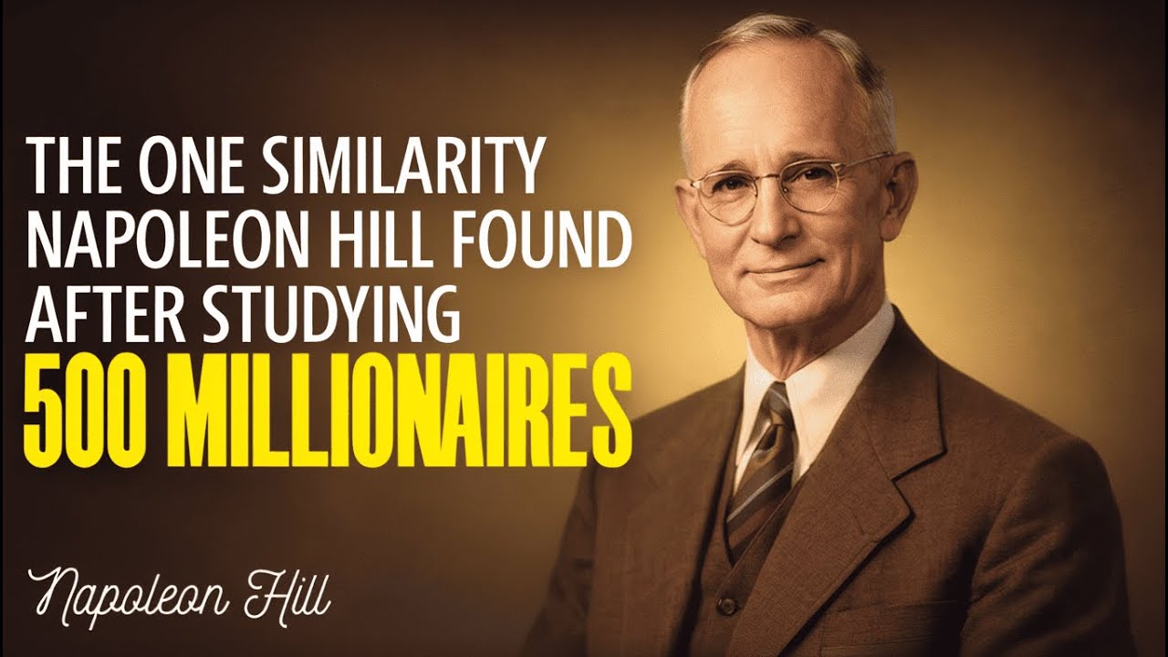 The ONE Similarity Napoleon Hill Found After Studying 500 Millionaires