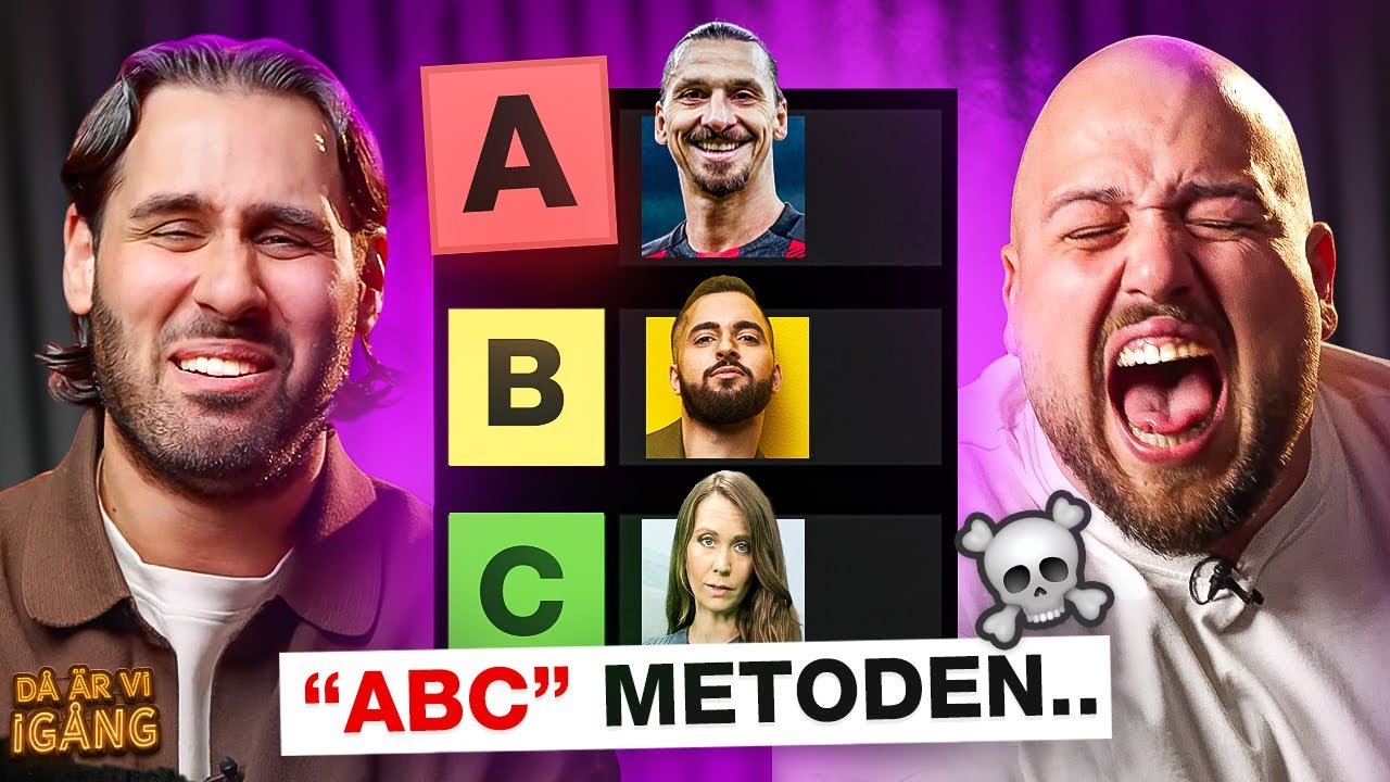 Svenska A, B och C kändisar | DÅ ÄR VI IGÅNG
