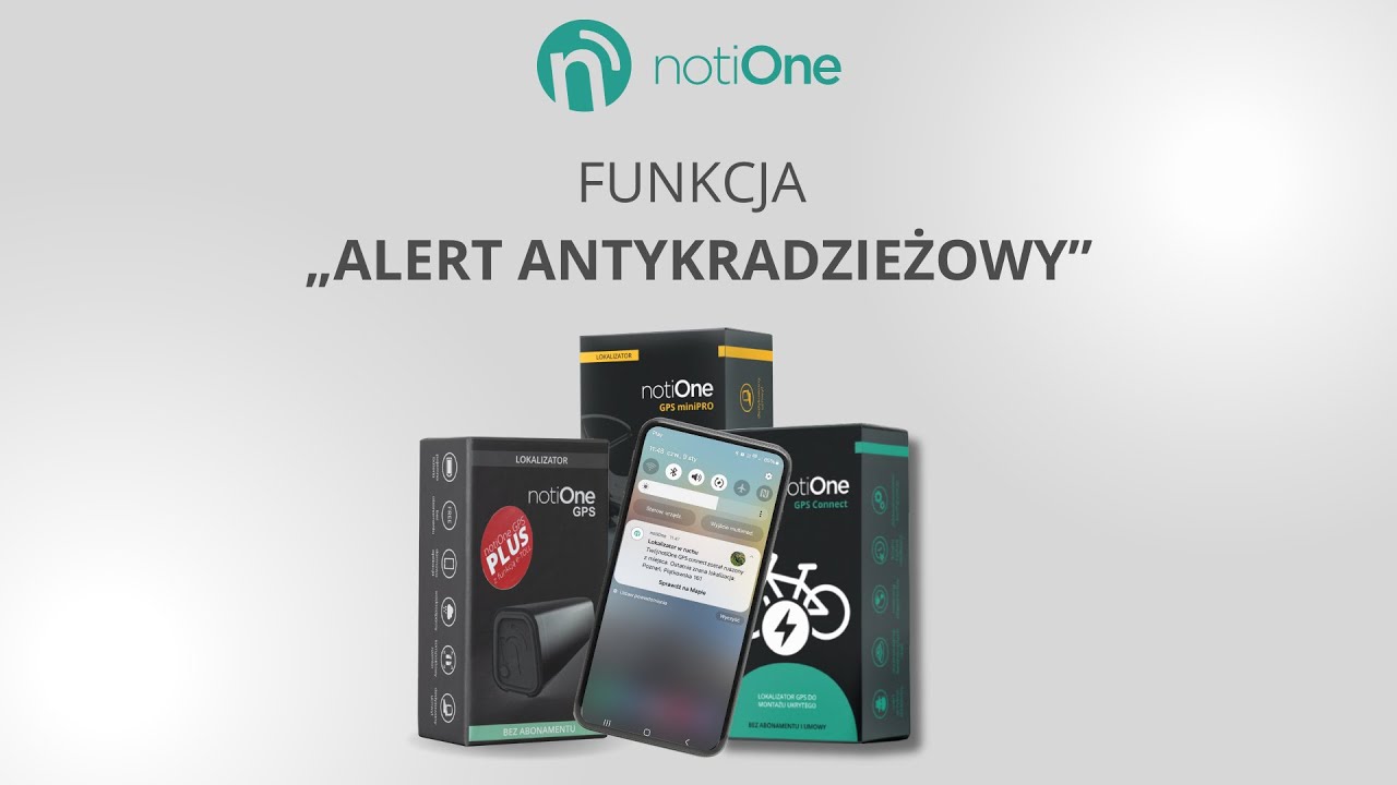 Funkcje urządzeń notiOne - alert antykradzieżowy
