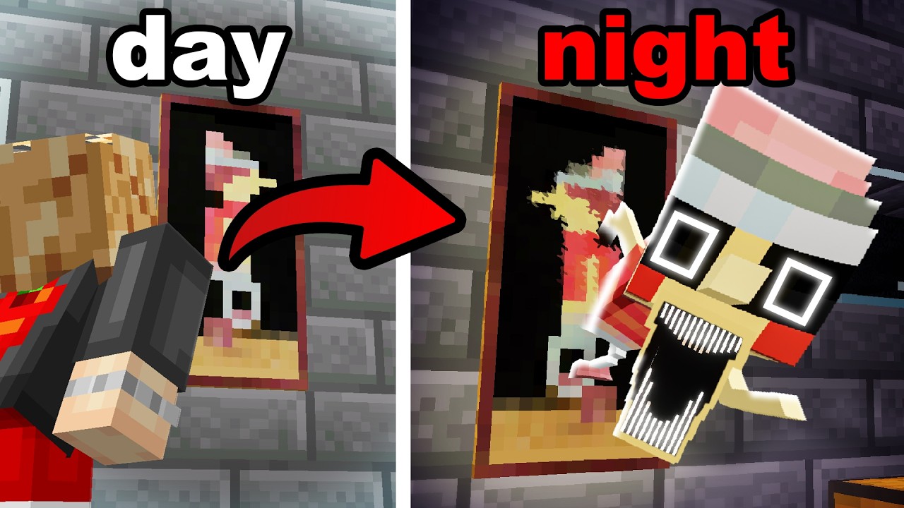 I Trapped My Friends in HAUNTED Minecraft Paintings!