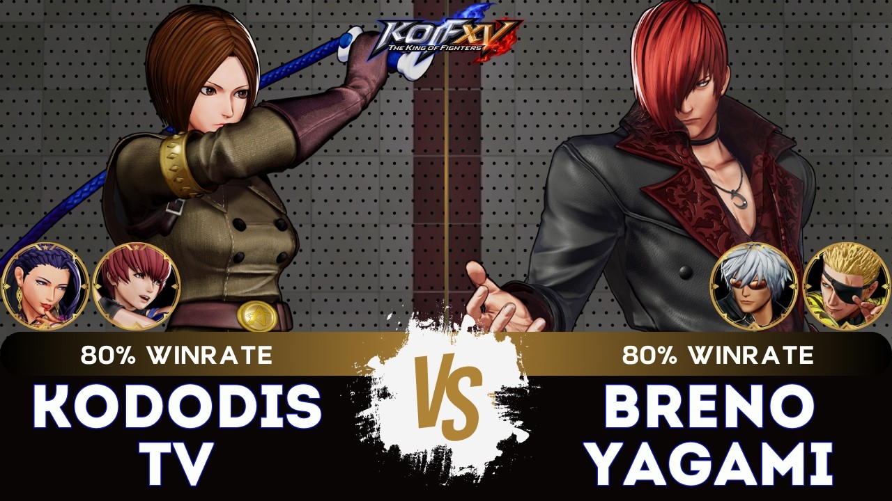 KOF XV ▰ KODODIS TV (Chris/Luong/Whip) 🆚 BRENO YAGAMI (K'/Ram&oacute;n/Iori) 🎞️Replay Match - 2/26