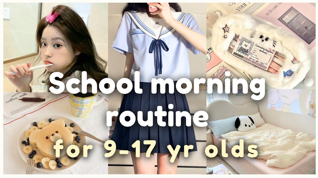 Утренняя рутина для детей 9–17 лет ♡ шаг за шагом