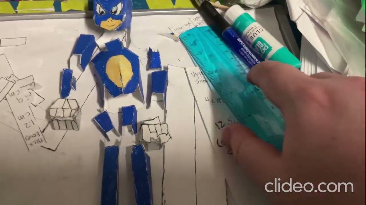 Sonic the Hedgehog paper toy full tutorial!