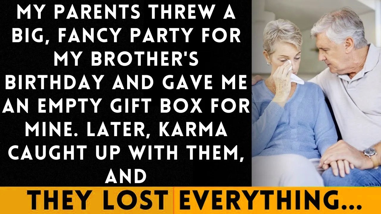 My Selfish Parents Arranged a big party for My Brother and Left me with an Empty Box