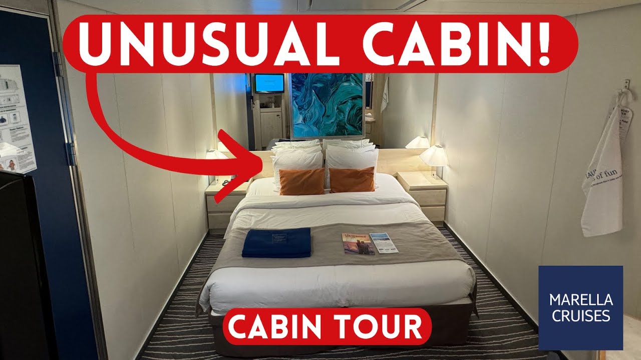 Marella Voyager Inside Cabin Tour 10010! An unusual cabin with hidden extras!
