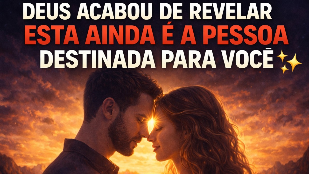 DEUS ACABOU DE REVELAR — ESTA AINDA É A PESSOA DESTINADA PARA VOCÊ ✨🙏