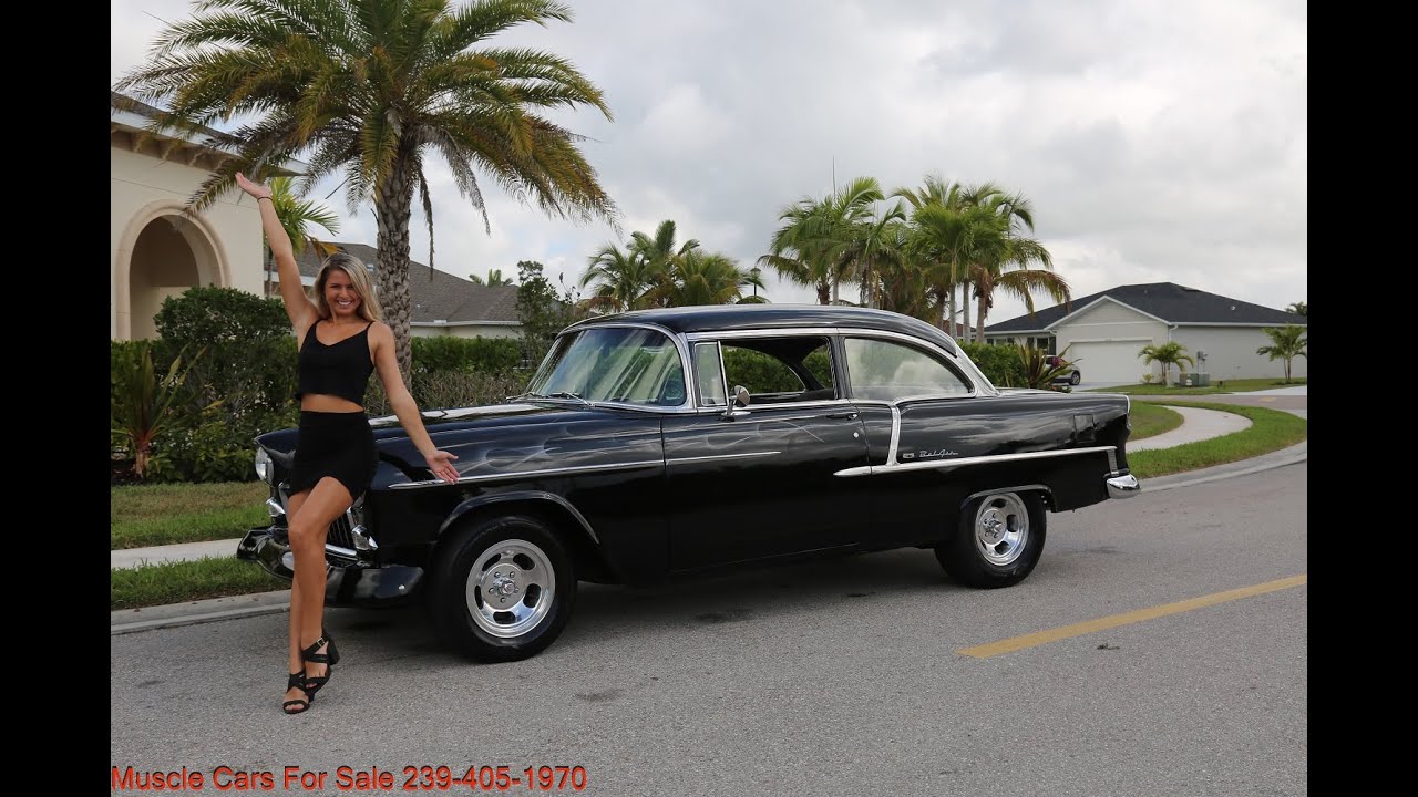 1955 Chevy Belair www.musclecarsforsaleinc.com  239-405-1970 Tom $35000.00