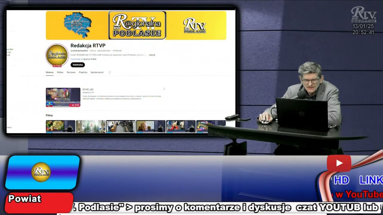 Program na żywo ,,wiecz&oacute;r z Regionalna TV. Podlasie
