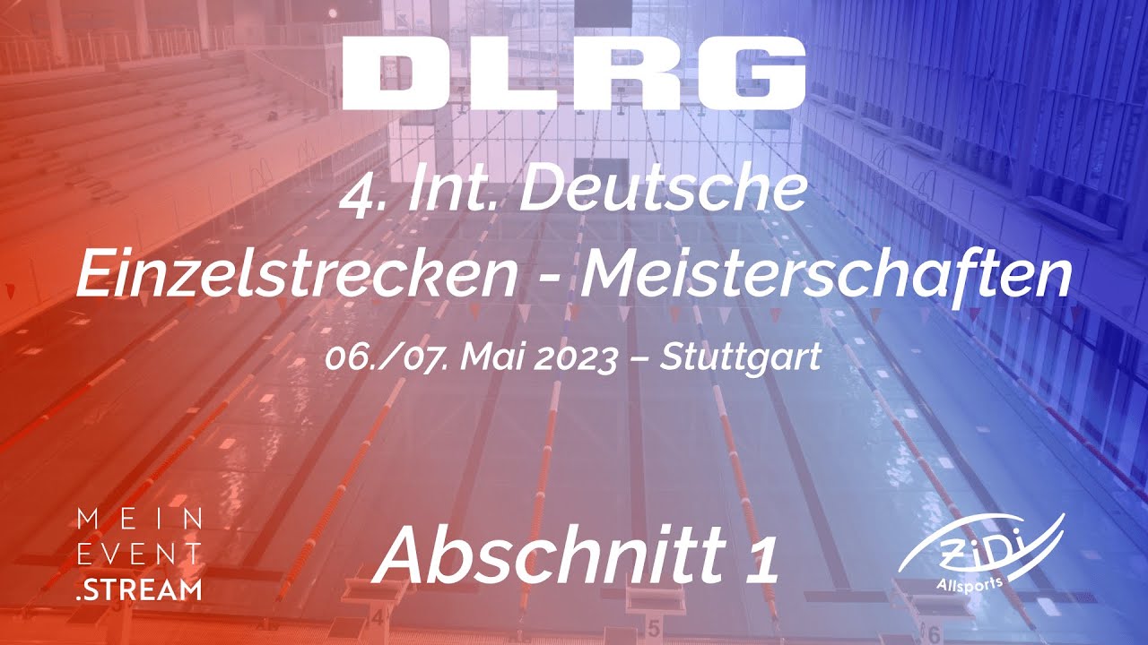4. Deutsche Einzelstrecken-Meisterschaften im Rettungsschwimmen – Abschnitt 1