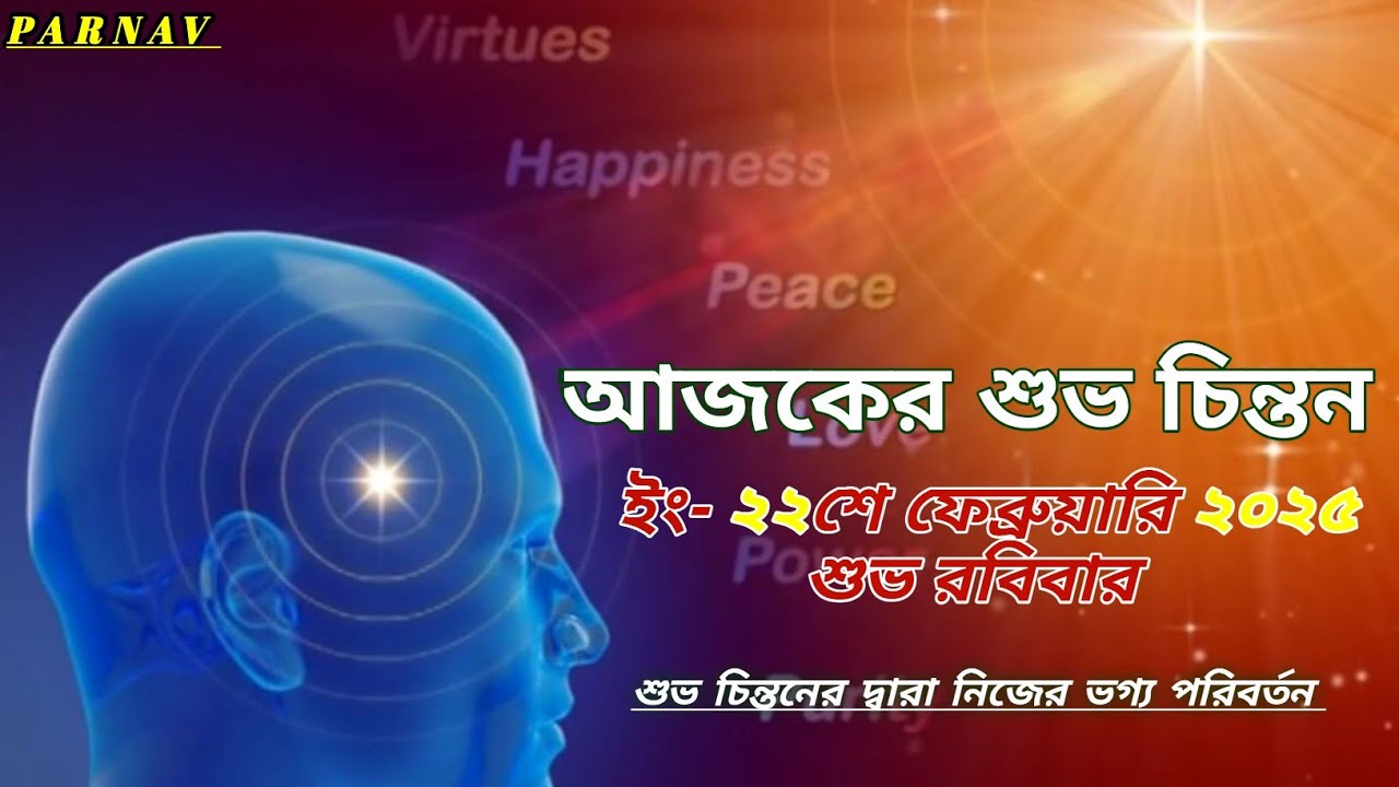 আজকের শুভ চিন্তন | শুভ চিন্তনের দ্বারা নিজের ভগ্য পরিবর্তন | স্বপরিবর্তনেই বিশ্বপরিবর্তন |