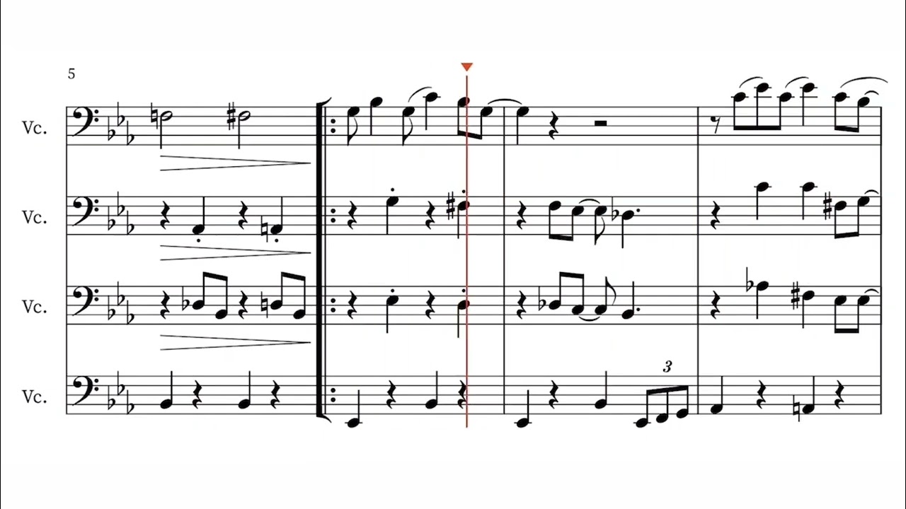 You’ve Got a Friend in Me (Toy Story) - Score of Cello Quartet