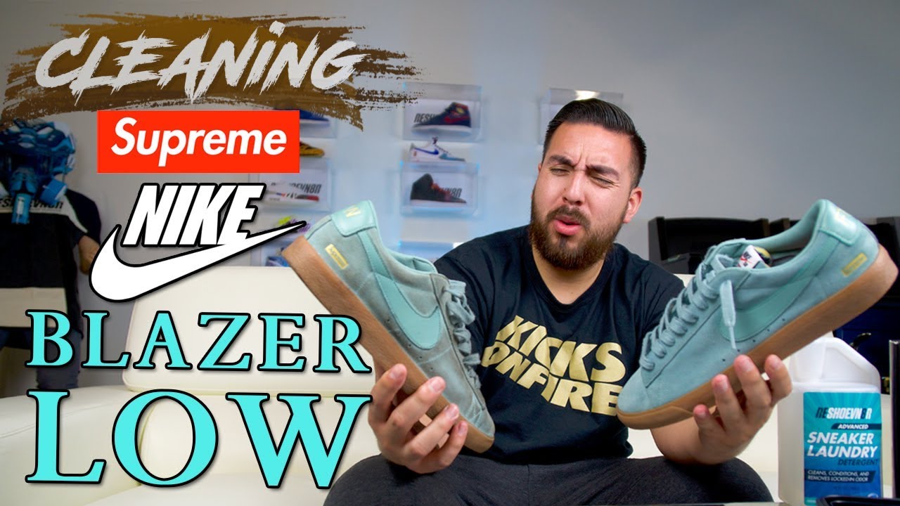 How to Clean Supreme X Nike SB Blazer Low 